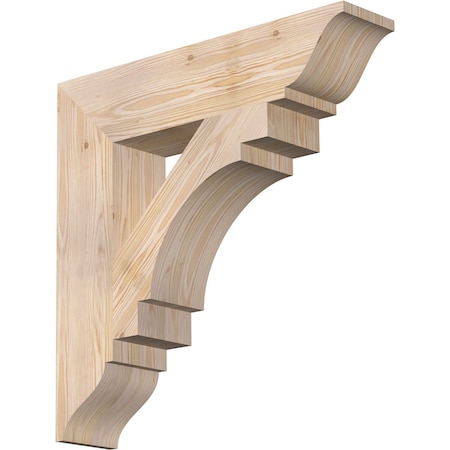Ekena Millwork Merced Traditional Smooth Bracket, Douglas Fir, 5 1/2"W x 26"D x 26"H BKT06X26X26MRC01SDF